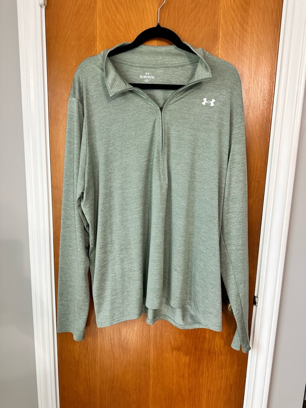Under Armour Men's Sage Green Quarter-Zip Performance Pullover